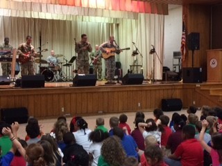 Army Band rocks Hugh Bish students!