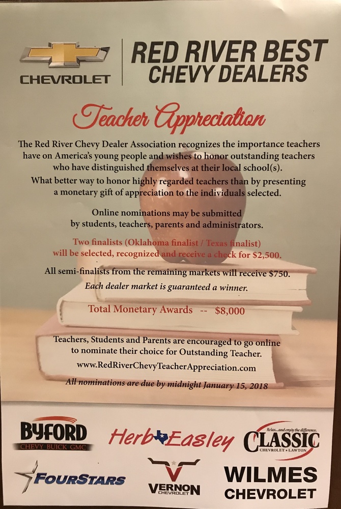 Chevy Teacher Appreciation