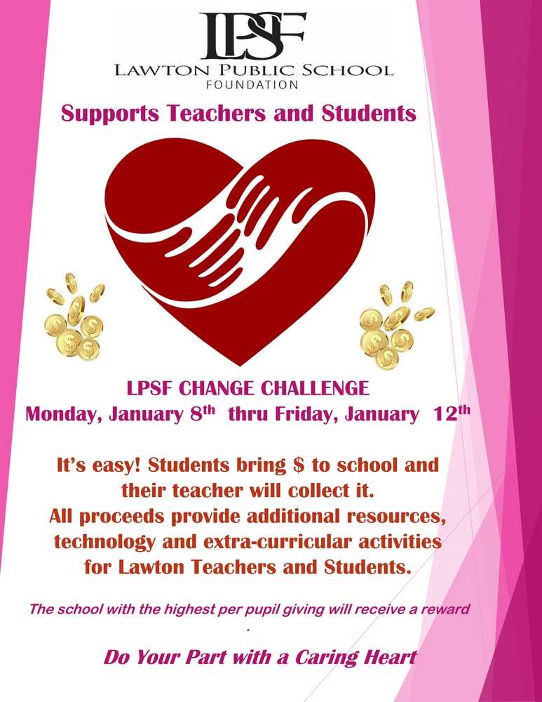 Lawton Public School Foundation Coin Drive