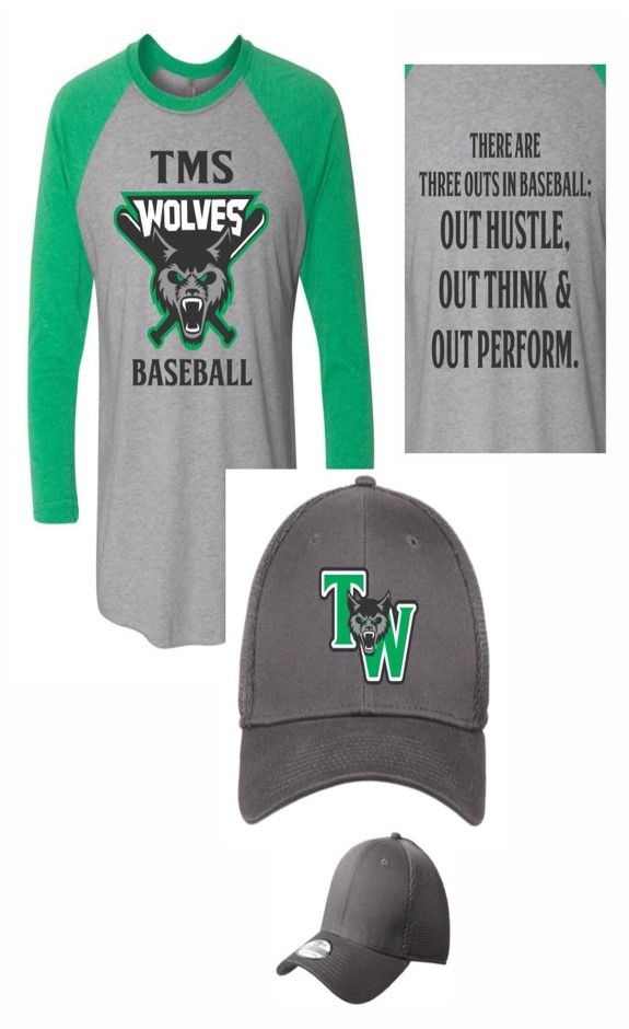Order your TMS Baseball shirt and hat today!