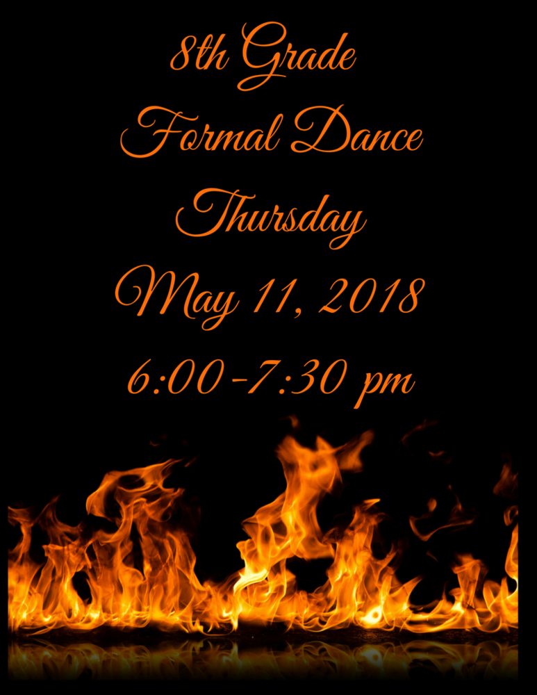 8th Grade Formal Dance Details