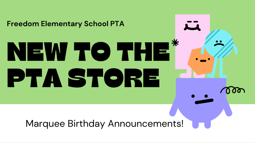 New to PTA Store