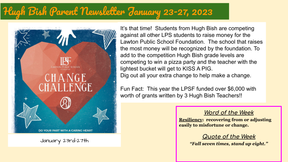 Parent Newsletter 1.23.23