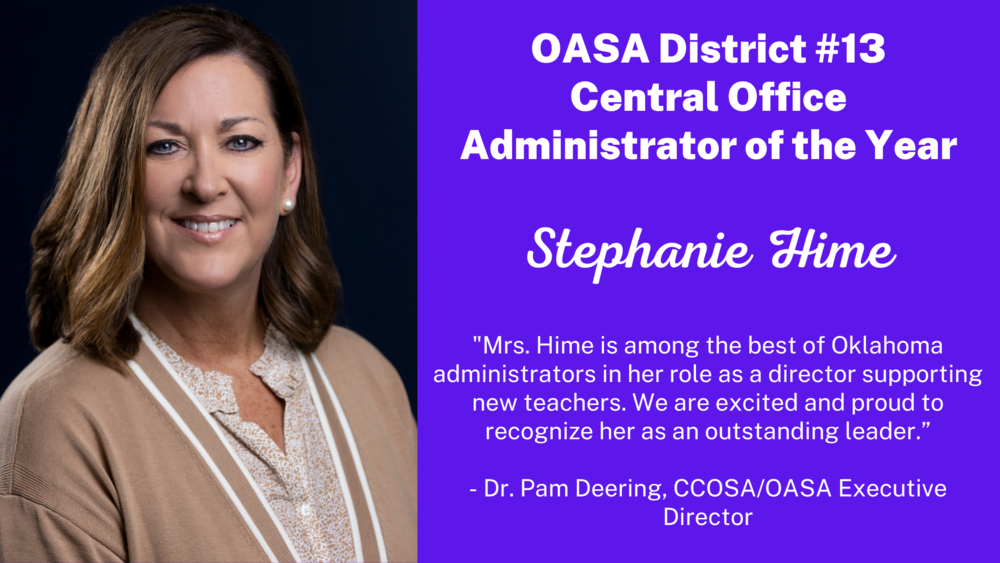 OASA District Award Stephanie Hime