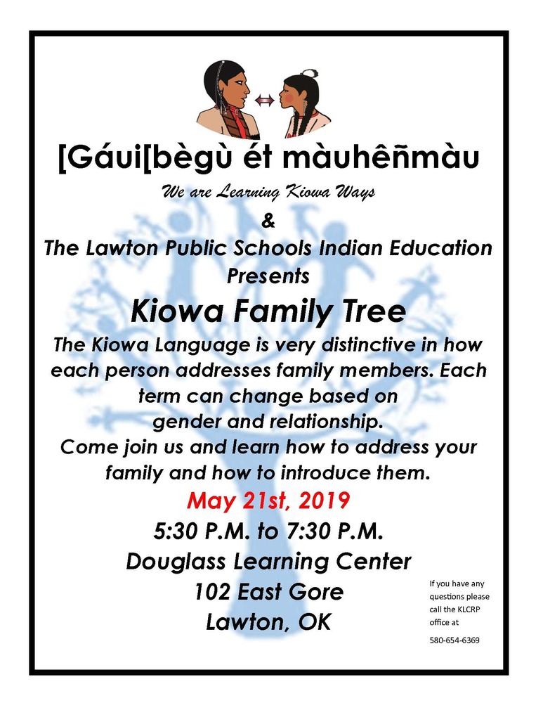 Kiowa Language Learning: Kiowa Family Tree