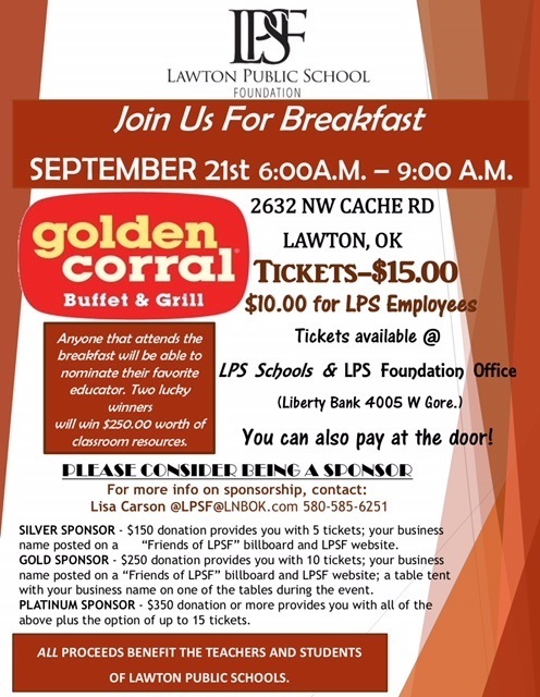 LPS Foundation Breakfast Tickets now available!