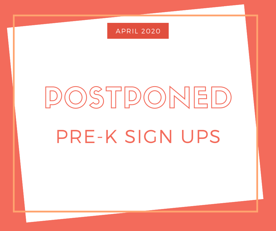 Pre-K Postponed
