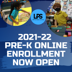 LPS PreK Online Enrollment NOW OPEN
