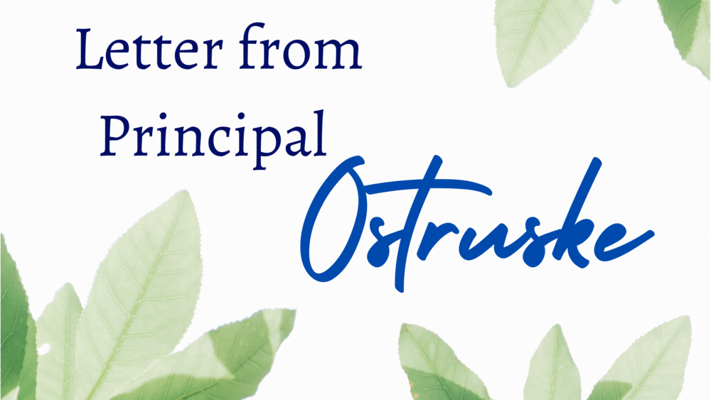 Letter from Principal Ostruske