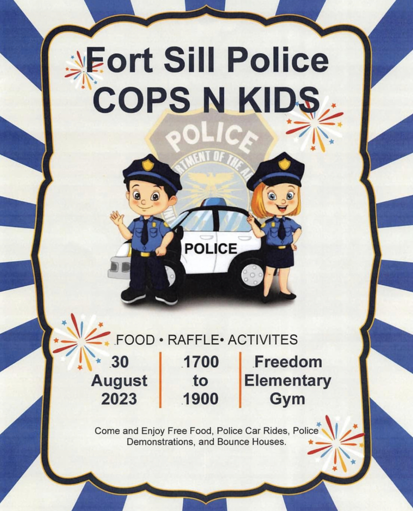 Fort Sill Police Cops N Kids Freedom Elementary