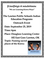 Indian Education Program Outreach Event