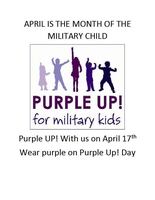 Purple Up! for military kids