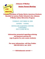 Indian Education Program: Senior Parent Meeting