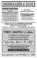 Cheer and Dance Sign Up