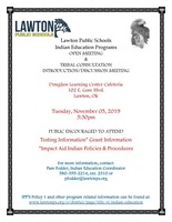 Indian Education Program Open Meeting