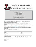LHS Summer Softball Camp