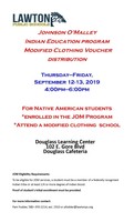 JOM Modified Clothing Voucher Distribution