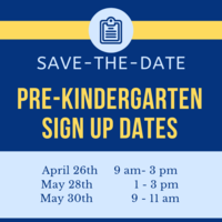 Pre-K Sign Up Dates
