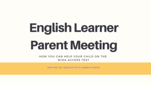 English Learner Parent Meeting