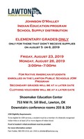 Indian Education Program: School Supply Distribution