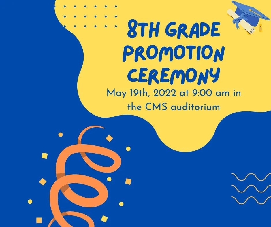 Blue 8th grade promotion post