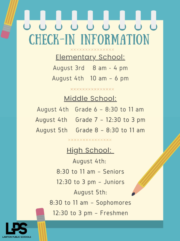 LPS Check-In Dates