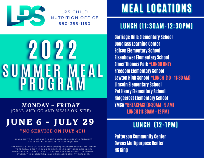 Summer Meal Update